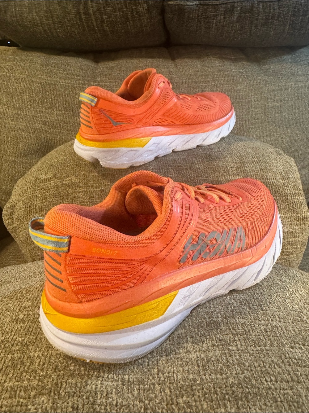 Hoka One One Bondi 7 Womens’s Camellia/Coastal Shade Shoes 1110519CCS Size 9.5 - Picture 10 of 12